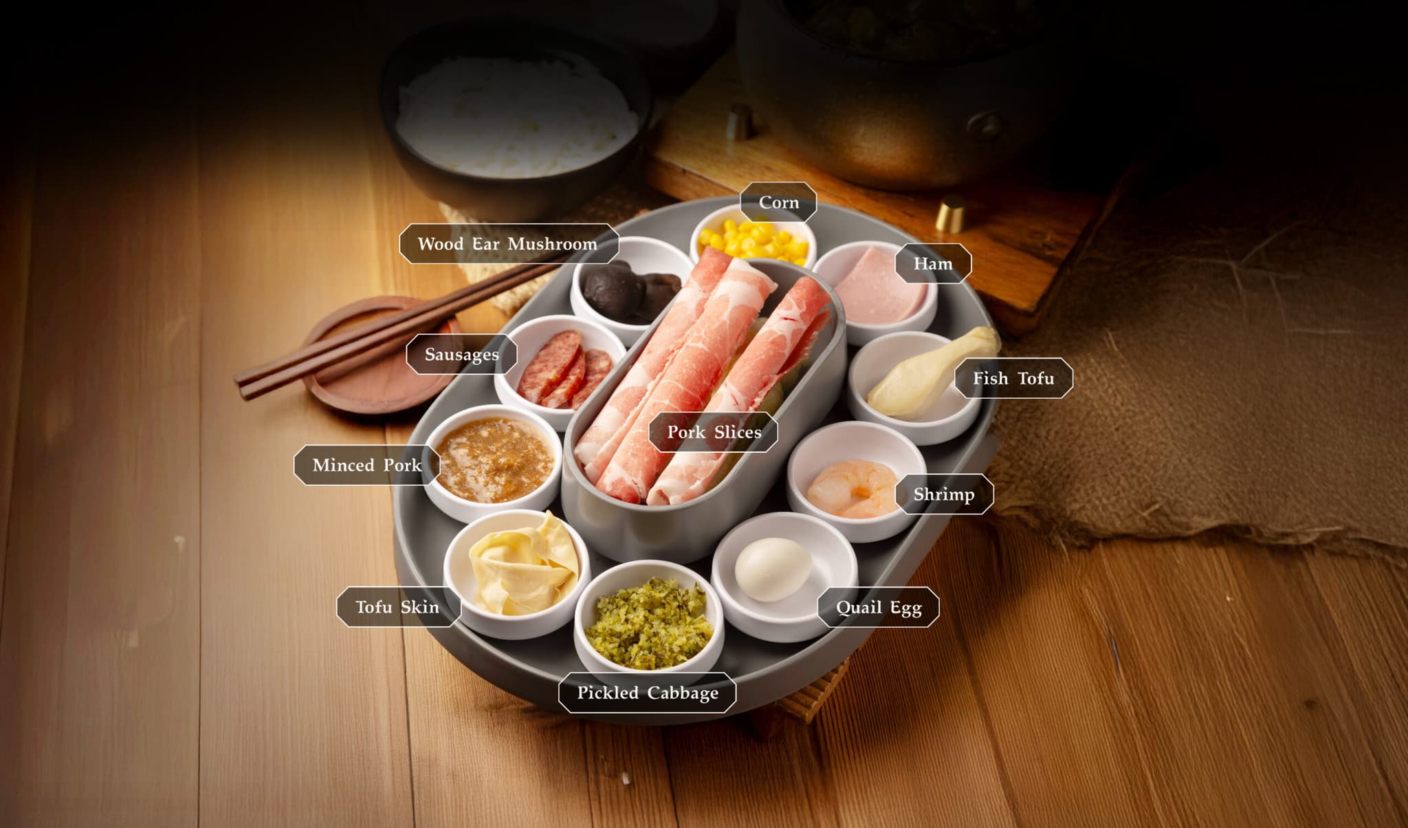 Yunshang rice noodle toppings