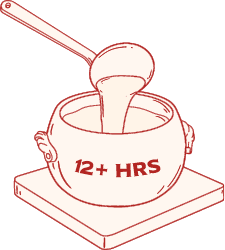 12-hour slow-simmered broth icon