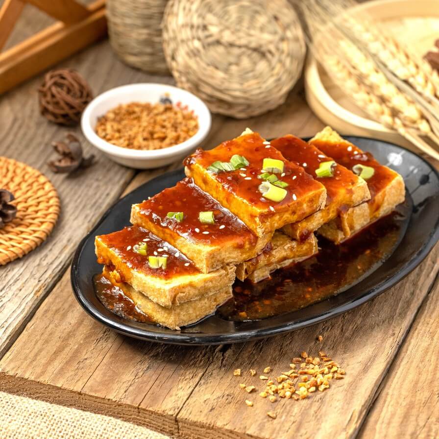 Deep Fried Tofu with Garlic Sauce
